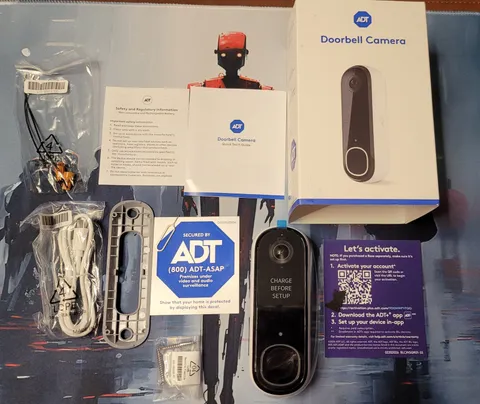 ADT Blu Doorbell - New Model - 2k  - Weather resistant - Night vision - 180 View