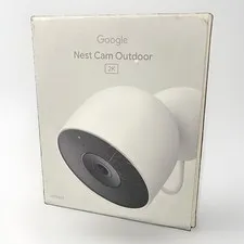 Google Nest Cam Outdoor Wired 2nd Gen Security Camera 2K HDR Snow New Open Box