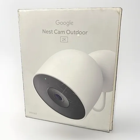 Google Nest Cam Outdoor Wired 2nd Gen Security Camera 2K HDR Snow New Open Box