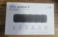 Blink Outdoor 4 (4th Gen) Battery Powered 5 Camera System - Black