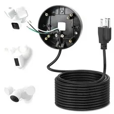 Universal Fit Power Cable for Floodlight Cameras - 20ft Cord