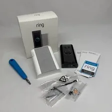 BRAND NEW Ring Wired WiFi Smart Video Doorbell with Chime B09NLDYGHQ - Black