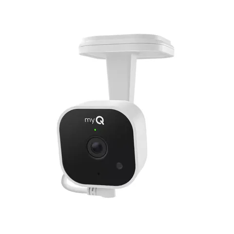 Wireless Indoor Plug-In Garage Security Camera Gen 2 with Night Vision White