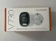 Alarm.com V730 4MP Outdoor WiFi Security Camera Spotlight Two-Way Audio - NEW