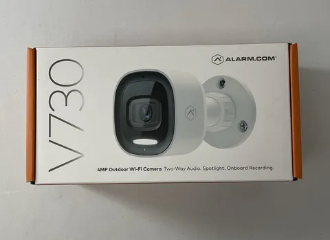 Alarm.com V730 4MP Outdoor WiFi Security Camera Spotlight Two-Way Audio - NEW