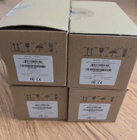 Lot of 4 Lorex C581DA-Z 5MP CVI NTSC  Deterrence Bullet Security Camera, New