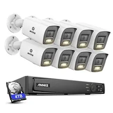 ANNKE 16CH 12MP NVR 4K Color Night PoE Security Camera System Two Way Audio 4TB