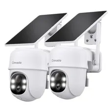 2K Cameras for Home Security-2.4G WiFi Outdoor Camera B6-White-2pack-2.4G