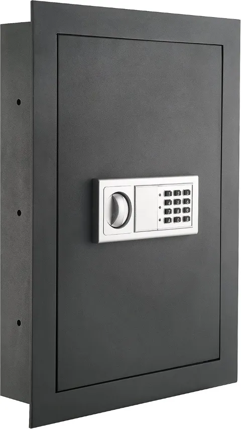 Paragon In Wall Safe Electronic Keypad Security Safe Gray