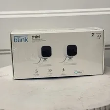 New Blink Mini Indoor HD Smart Security 2 Cameras