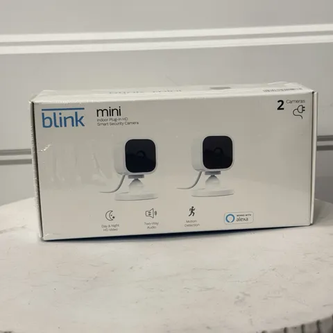 New Blink Mini Indoor HD Smart Security 2 Cameras
