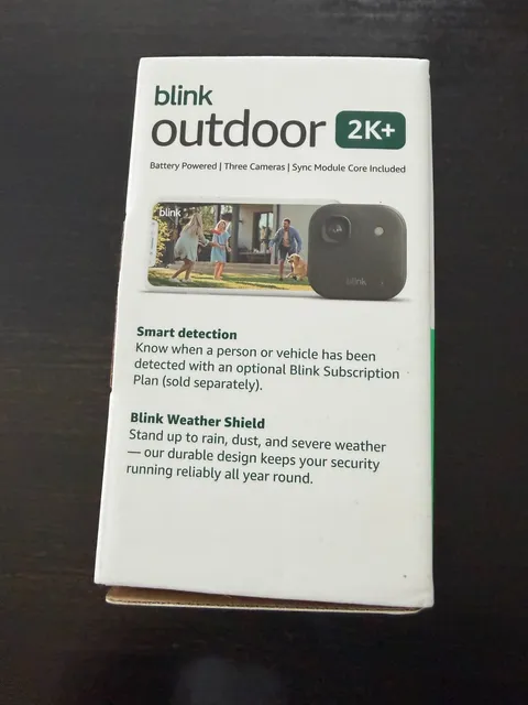Blink Outdoor 2K  (newest model) — 3 camera system (Black)