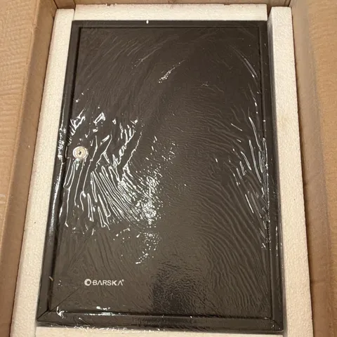 Barska Portable Home Security Safe Black Metal, Key Lock Mechanism w/ Key