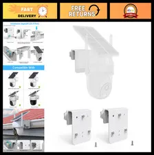2-Pack Gutter Mount for Solar Security Cameras - Outdoor Wireless Installation,