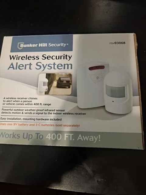 Bunker Hill Wireless Security Alert System Item 62447 New Open Box 400ft Range