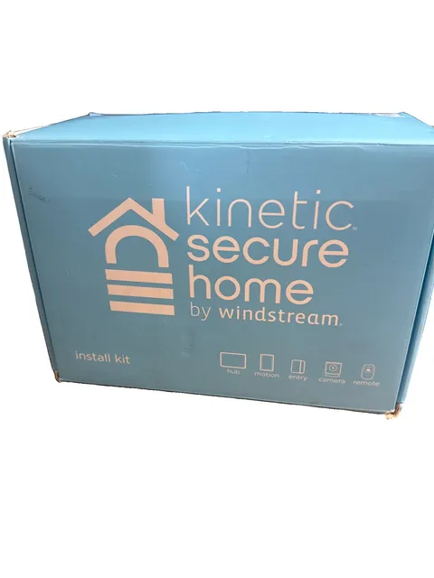 Kinetic Secure Home Windstream Complete Security System Kit 2 Cameras Hub