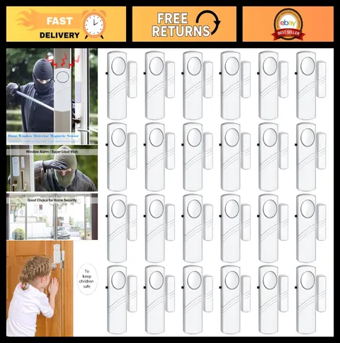94DB Door Window Alarm - Kids Safety Burglar Alarm | Home Pool Security Alert