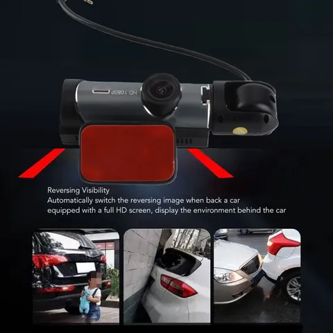 3.16inch Car Driving Recorder Front Rear Recording Car Dashboard Camera HD Night