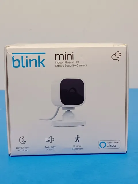 Blink Mini Indoor Plug-In Live HD Smart Security Camera (New in Box)