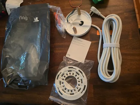 Ring Plug In Mount For Floodlight Cams White Power Cord Adapter Kit For Security