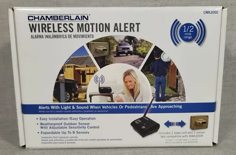 NEW Chamberlain CWA2000 Outdoor Wireless Motion Alert Sensor - BRAND NEW