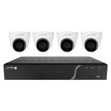 Speco 4ch H.265 Nvr with 4 Outdoor Ir 5mp IP Cameras, 2.8mm Fixed Lens, 1tb- Kit