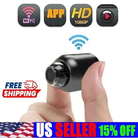 Mini Camara Oculta Espia De Seguridad WiFi 1080P Inalambrica Con Audio y Video