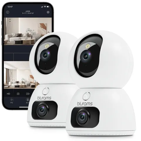 2K Dual-Lens Indoor Camera, 5G Pet Camera with Phone App, Split-Screen View, ...