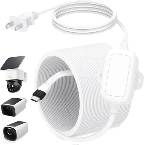Waterproof 25FT Power Cord Adapter for Indoor and Outdoor Security Camera New US