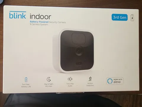 Blink Indoor (3rd Gen) 1080p Wi-Fi Battery Cam 1Cam Sync Module, 2-Way Audio