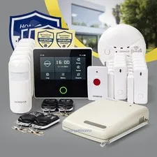 HOMSECUR Wireless WIFI 4G GSM LCD Burglar 4.3" Alarm System Touch Screen