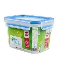 EMSA 508541 Food Storage Jar CLIP & CLOSE Blue 1.1L 508541 CLIP & CLOSE