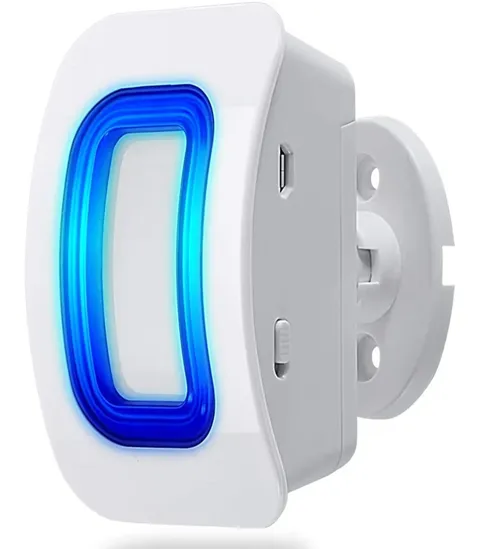 Rechargeable Motion Sensor Alarm Wall Mount Alert Sensor Only Receiver Not Inclu