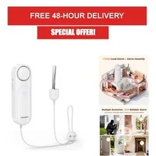 TECKNET Door Alarm 130dB Portable Security Device for Home & Travel