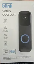 Blink Wi-Fi Video Doorbell Black 1st Generation New Open Box