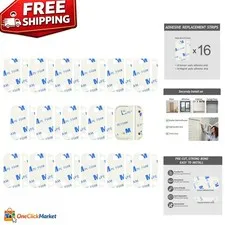 Waterproof 16PC Adhesive Pads for Ring Alarm Sensors - Easy Install, Damage-Free