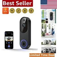 1080P Wireless Video Doorbell with AI Detection & Night Vision for Security