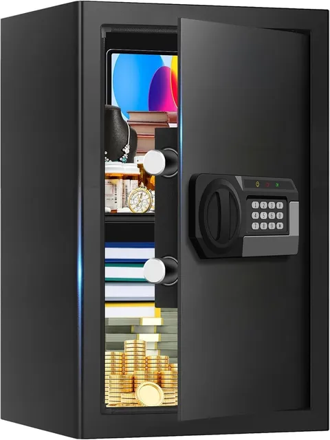 3.4 Cub Large Safes for Home Use Fire and Water Proof, Anti-Theft Digital Securi