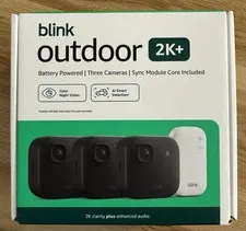SEALED BLINK OUTDOOR 2K+ WIRELESS SECURITY CAMERA 3 CAMERA SYSTEM