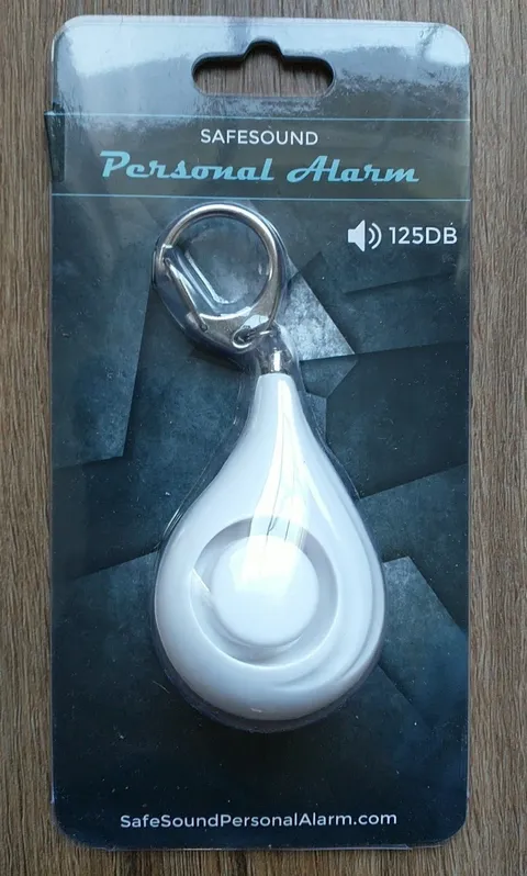 Safesound Personal Emergency Alarm Keychain White 125DB  Siren