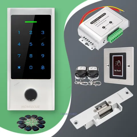 HOMSECUR IP66 APP WIFI RFID Access Control Set NC Strike Lock