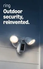 Ring Floodlight Cam Wired Plus, Outdoor home or business security with motion...