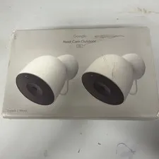 Google Nest Cam Outdoor Wired 2nd Gen 2K Video Gemini 2-Pack Snow -O/B #5038