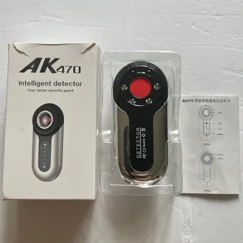 AK470 Portable Infrared Detector Wireless Indoor/outdoor Use Black/Silver