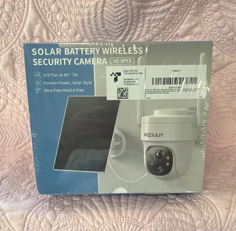 VIZUUY VZ-3PT2 2K PTZ Solar/Battery Wi-Fi Cam Night Vision 2-Way Audio