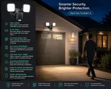 Wyze - Wired Outdoor Wi-Fi, 2800 Lumen Floodlight Home 2k Security Camera v2 ...