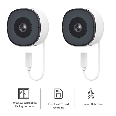 Wansview Window Camera Indoor 2.4/5GHz Wi-Fi Window installation Ai Detection