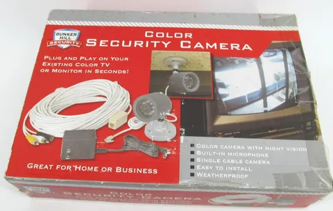 Bunker Hill Color Security Camera w/Night Vision & Microphone Weatherproof 95914