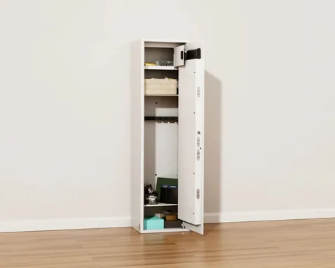 *Brand New* MyCube Max Classic Safe White w/ 2 extra shelves for valuables/guns 