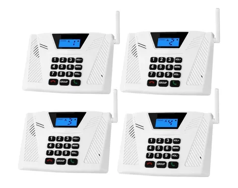 SANZUCO Wireless Intercom System 4 Pack Full Duplex Hands Free 5300ft